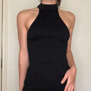 Free People Black Halter Top